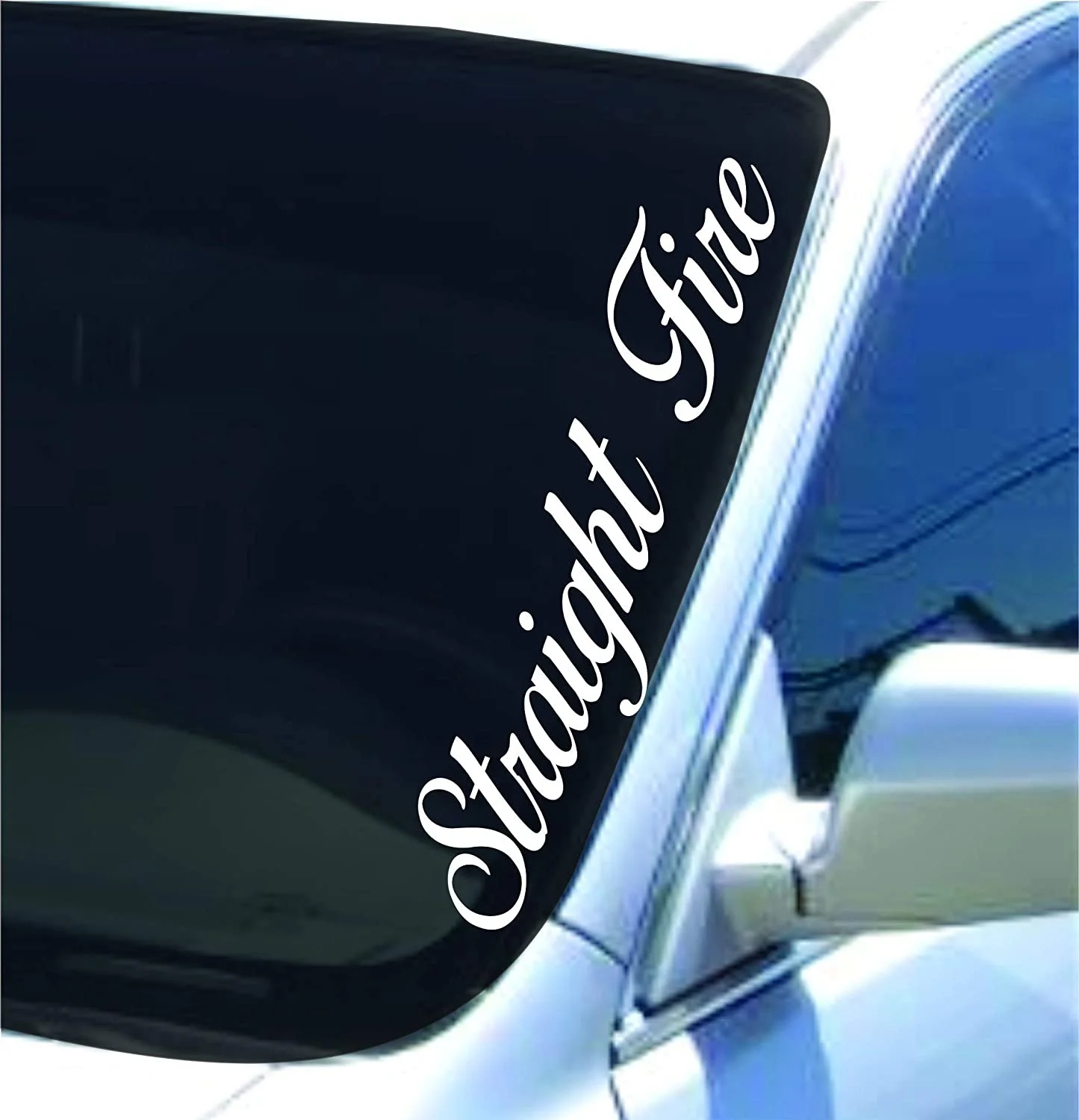 

For Straight Fire Version Car Truck Window Windshield Lettering Decal Sticker Decals Stickers Drift Dub Lowered