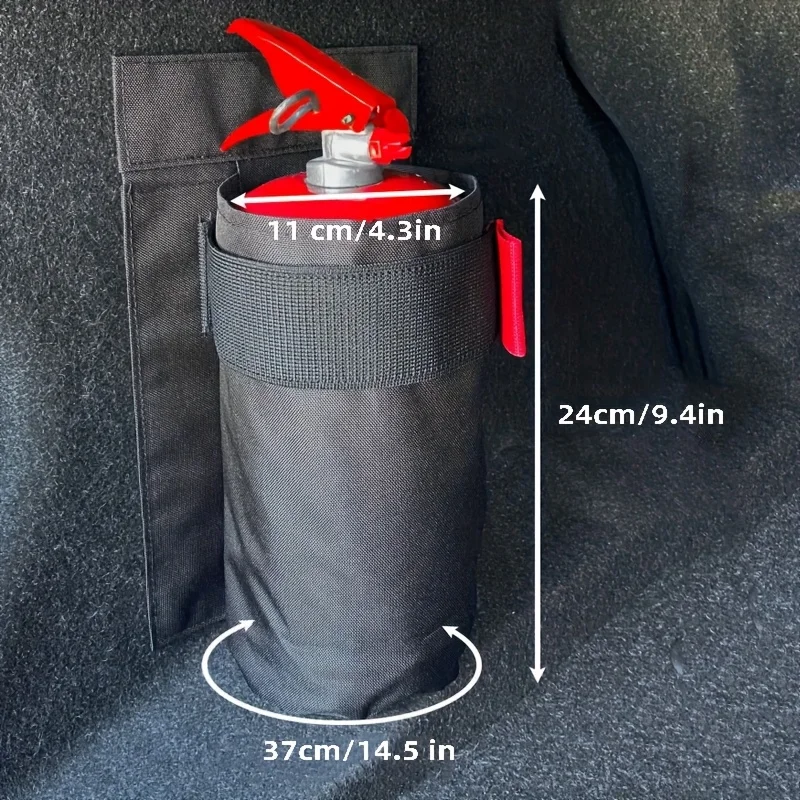 1pc Car fire extinguisher organizer - Durable trunk storage bag and seat back bracket for storing fire extinguishers in vehicles view 6