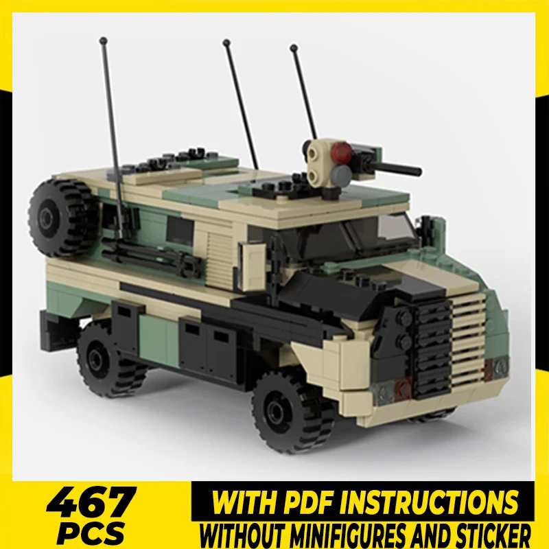 

Military Car Model Moc Building Bricks Bushmaster Troop Carrier Technology Modular Blocks Gifts Christmas Toys DIY Sets Assembly