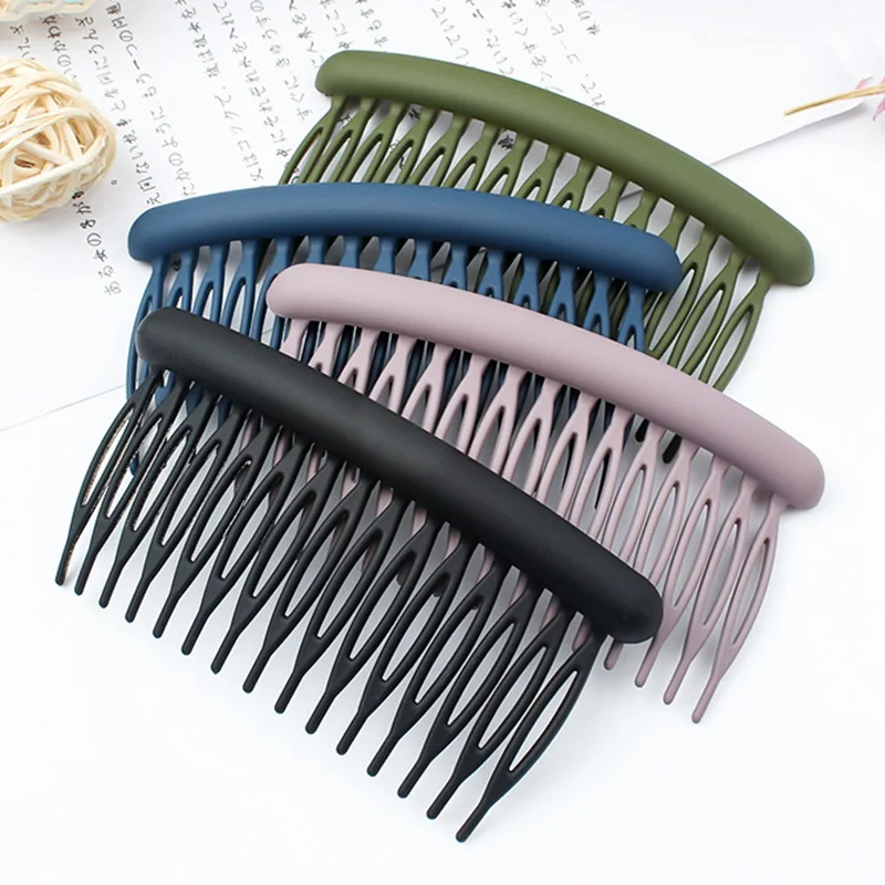 

Children Candy Color Hair Brush Comb Clip Women Baby Hairpins Headdress Korean Wedding DIY Jewelry Hair Style Accessories