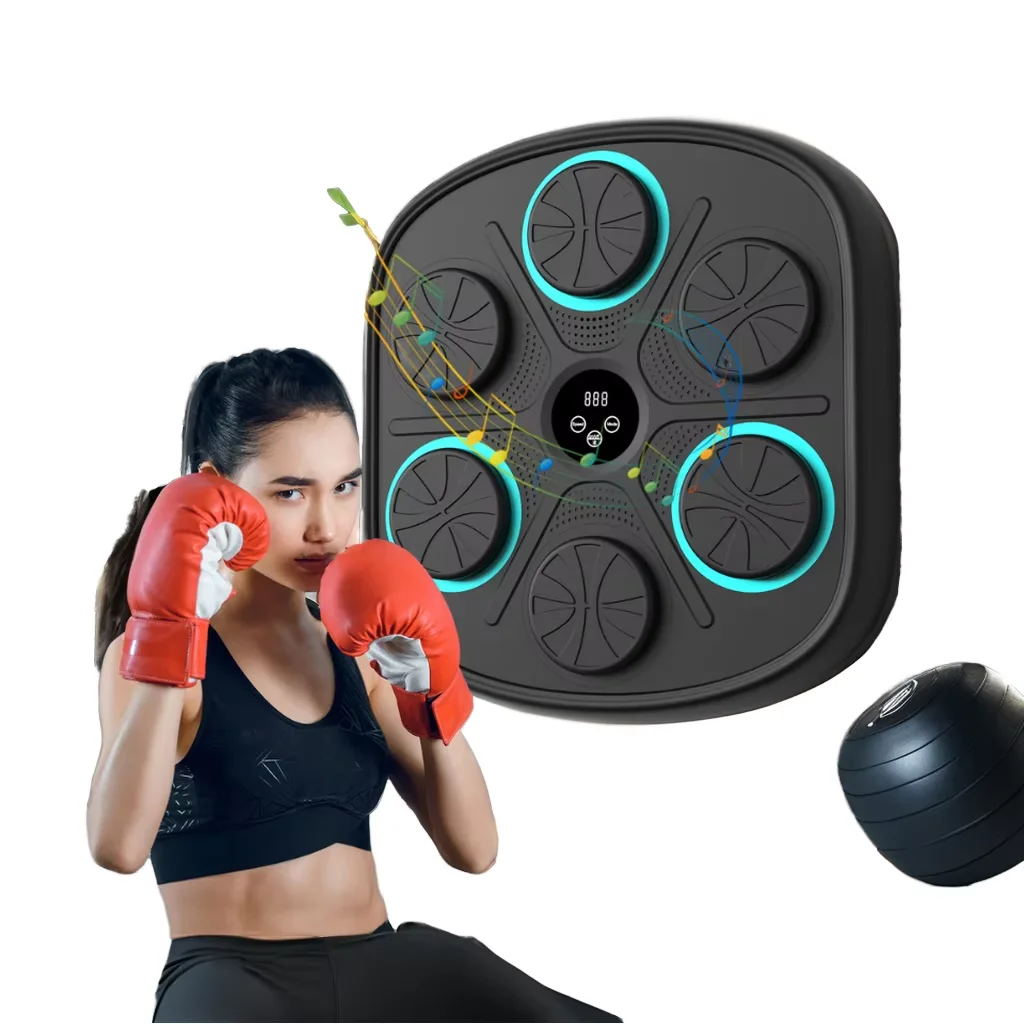 2026 High Quality Intelligent Music Boxing Machine For Bodybuilding Training Smart Electronic Wall Mount Plastic Target For Home