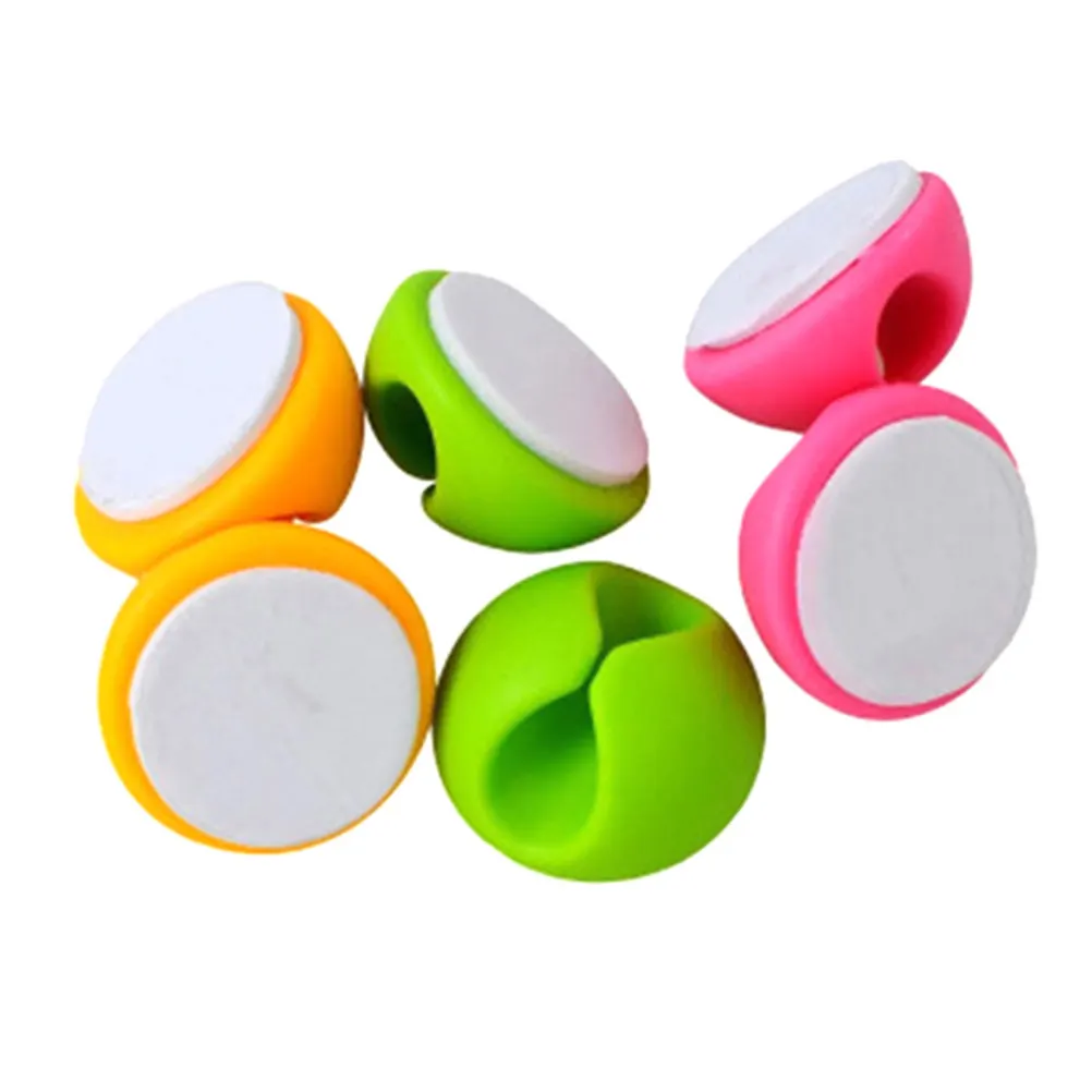 24Pcs Eco Friendly Cable Clip Organizer Tough Adhesive Wire Clips for Smooth Surfaces Desk Table Wall Cord Organization