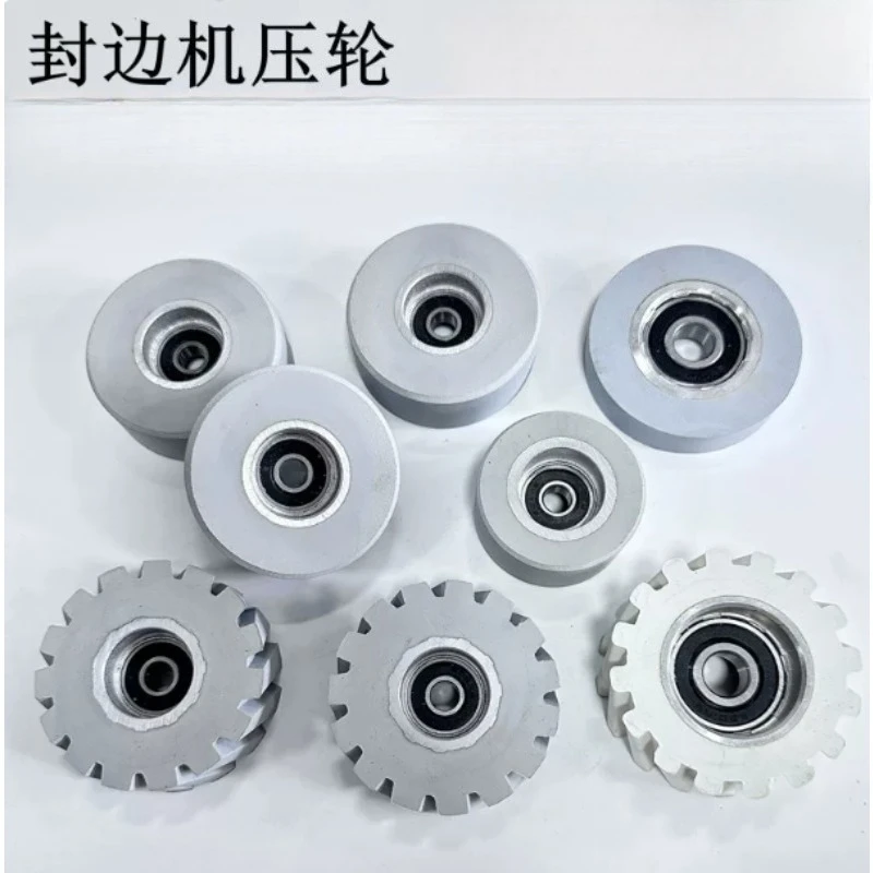 48×8×25mm Rubber Conveying Press Roller, 10 Pack Pressure Feed Wheel Accessory For Woodworking Edge Bander