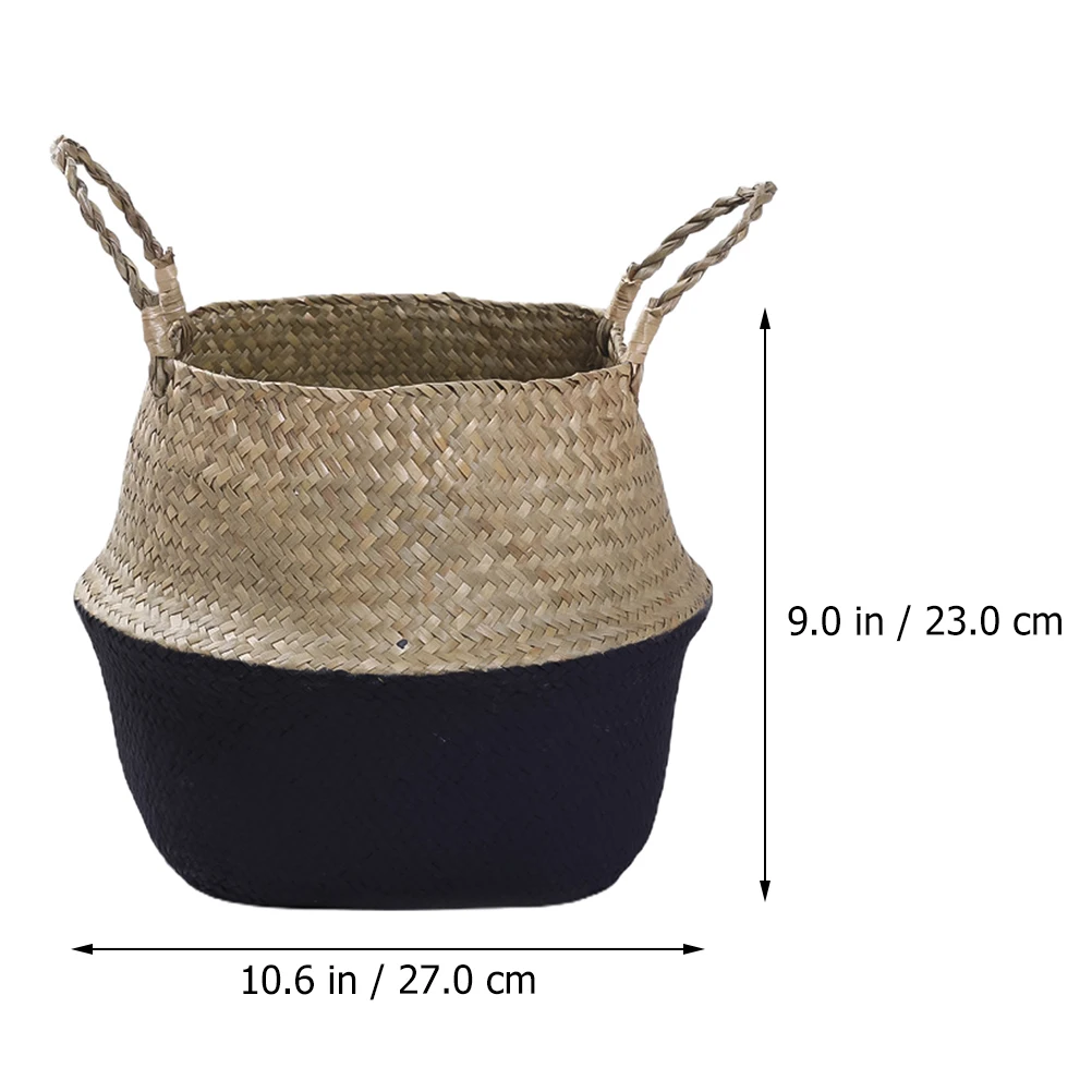 

Woven Flower Baskets Flower Basket Portable Home Storage Laundry Basket for Eco Friendly Durable Grass