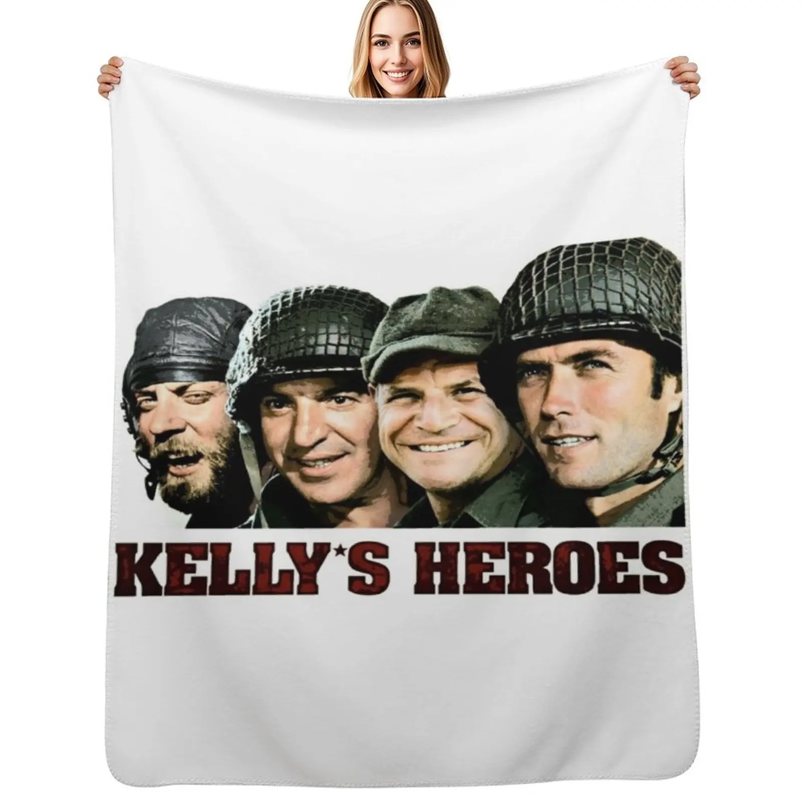 

Kelly's Heroes Throw Blanket Summer Retros Decoratives Soft Plaid Blankets