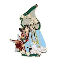 Mo Dao Zu Shi The Untamed Grandmaster of Demonic Anime Wei Wuxian Lan Wangji Metal Badge Brooch Pin Collection Gifts Jewelry
