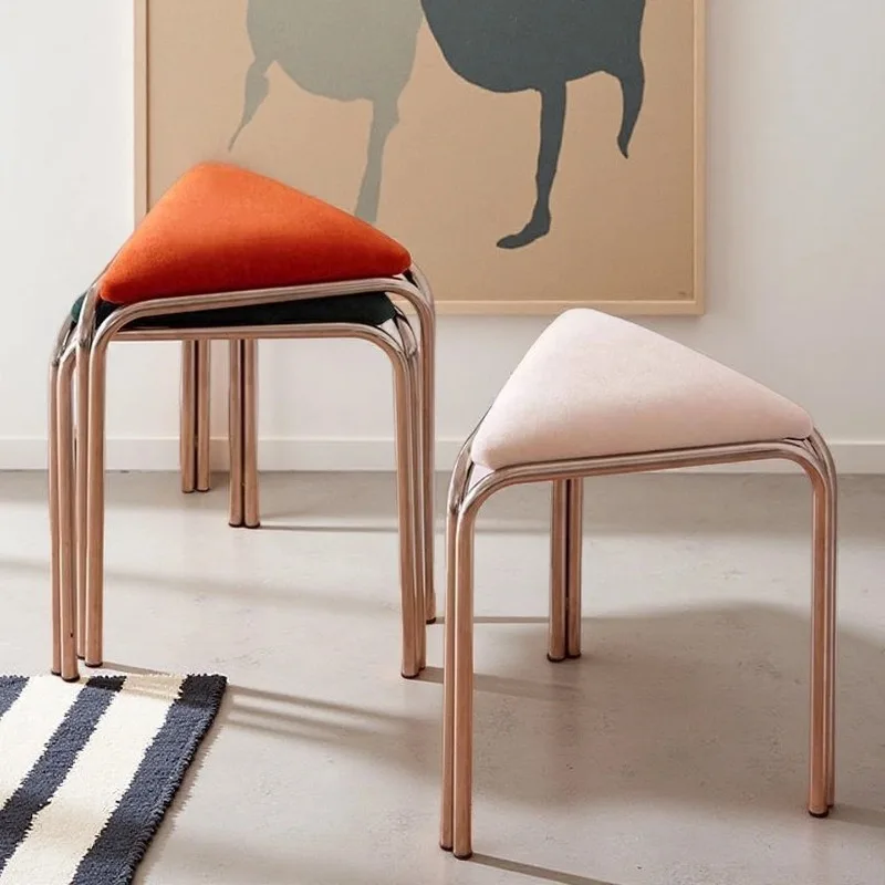 Taburete de Comedor Apilable 2026, Taburete Retro para Vestidor, Sillas para Comedor, Sedie Sala Da Pranzo, Sillas para Sala de Estar
