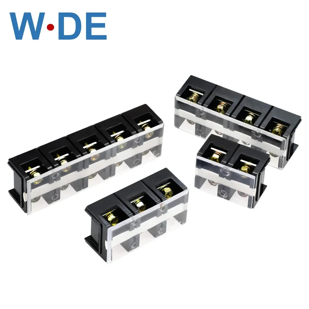 1Piece TC High Current Barrier Screw Terminal Block TC60 Series Wire Connector 600V 60A 602/3/4/5 Positions Connector