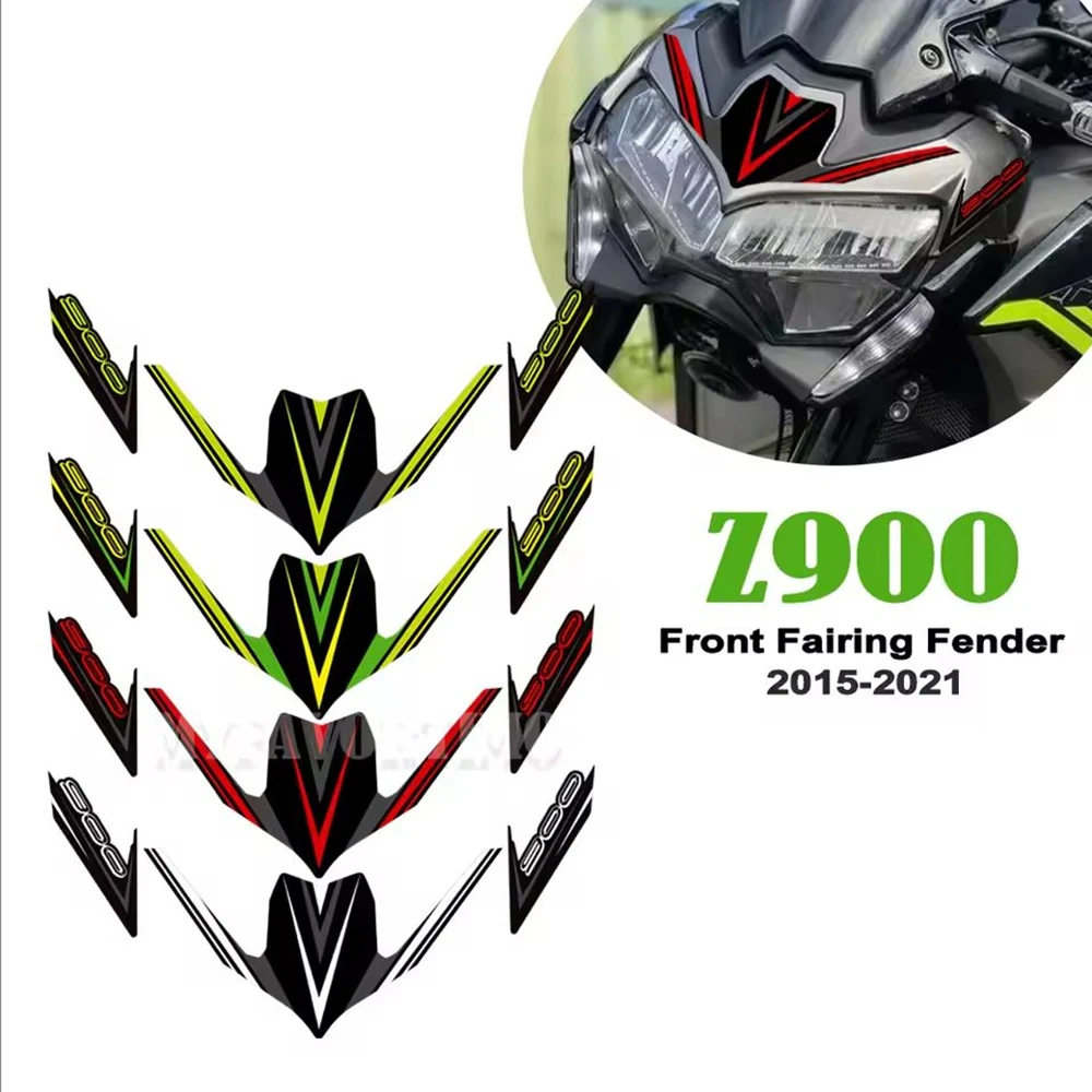 For Kawasaki Z900   Motorcycle  Front Fairing Fender Stickers Decals Decorate Z 900 2015 2016 2017 2018 2019 2020 2021