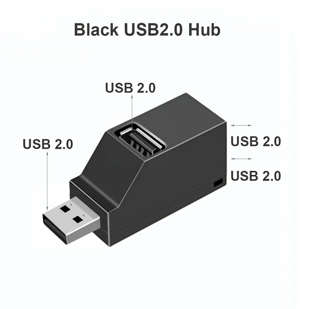 3 Ports Rotatable USB Hub 3.0 Splitter Box USB 2.0 Multiple Expander Data Transfer Hub For Computer Laptop MacBook Accessories