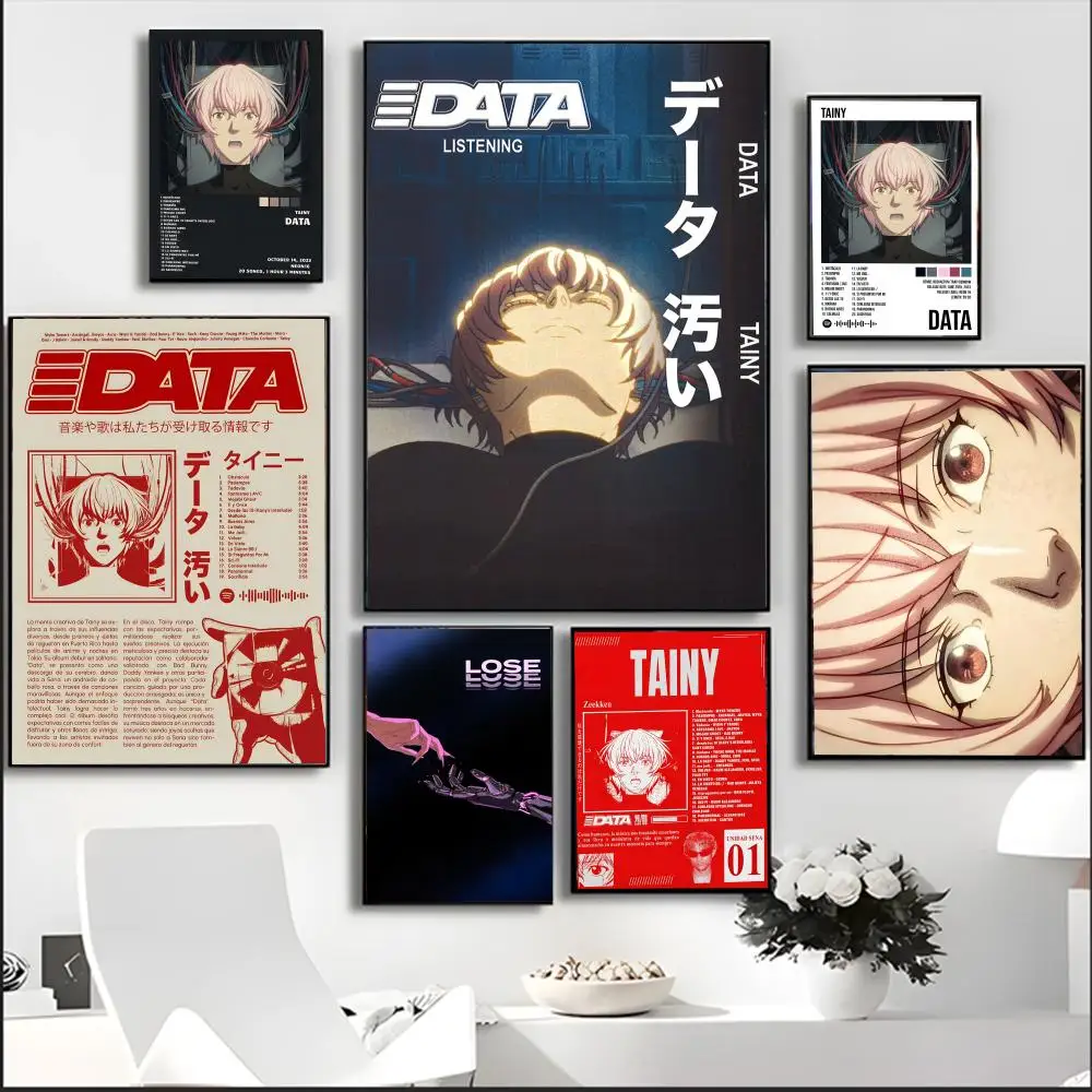 Tainy Data Anime Painting Calligraphy HD Waterproof Canvas Poster Art: Aesthetic Wall Decor Home,Bar & More