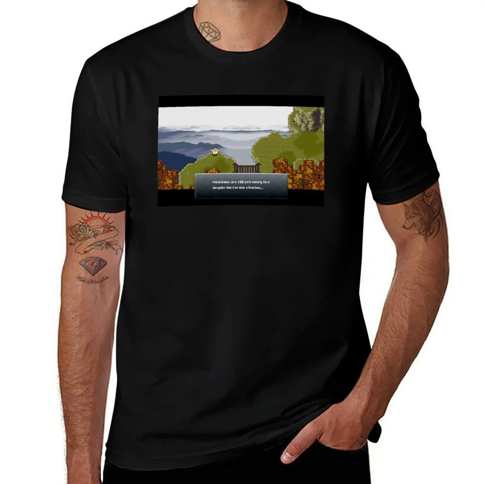 

Mountains are still nice despite Corona (Chrono Trigger) T-Shirt g man t shirts for men funny t shirts man T-shirt