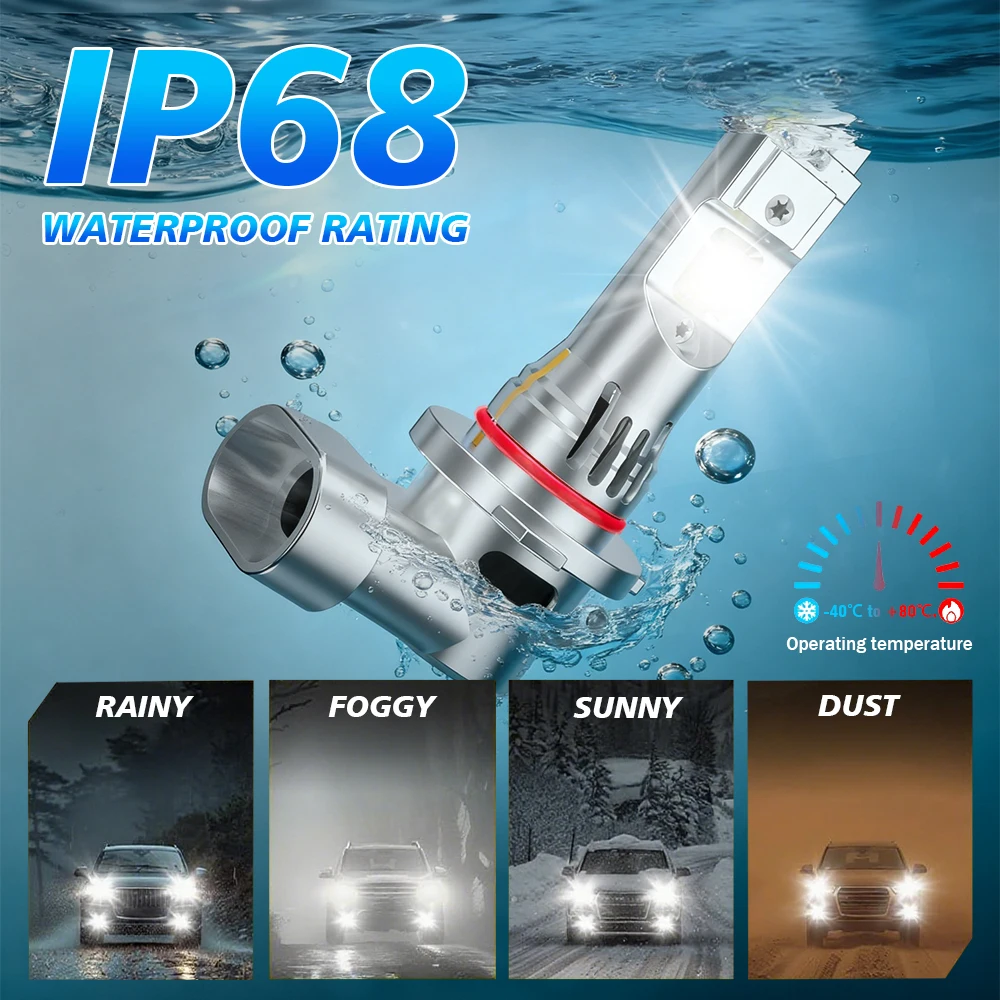 2/4 قطعة LED المصباح Canbus توربو مصباح 6000K سيارة ضوء مع مروحة لتويوتا تندرا 2007 2008 2009 2010 2011 2012 2013 #5