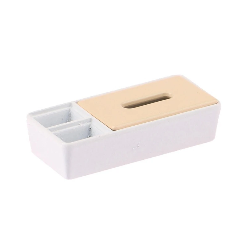 1/12 ミニチュアティッシュボックスモデル置物現実的な浴室の装飾ドールハウス寝室デスクトップディスプレイアクセサリー 15UB