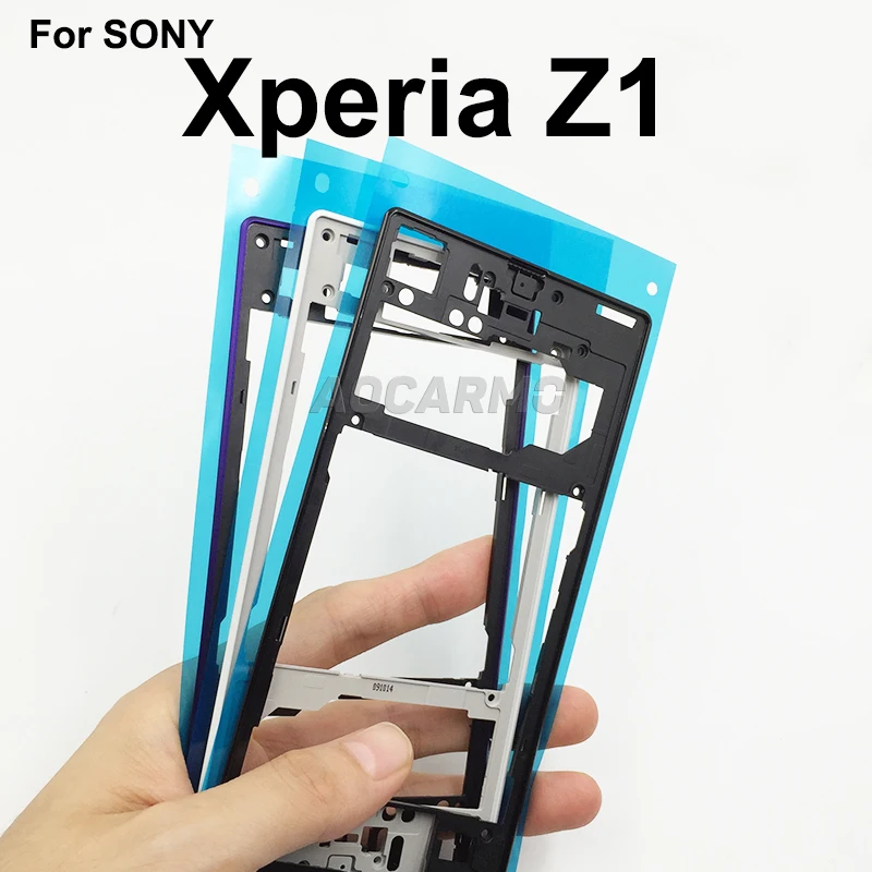 Obudowa zamienna, plastikowa tylna środkowa ramka do Sony Xperia Z1 L39H C6902 C6903 — zdjęcie 7