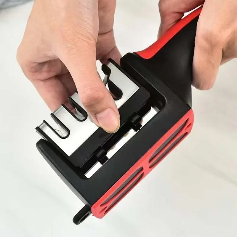 Internet Celebrity Knife Sharpener Home Multifunctional Practical Threestage Sharpening Stone Fast Ceramic Sharpening Stone Tool