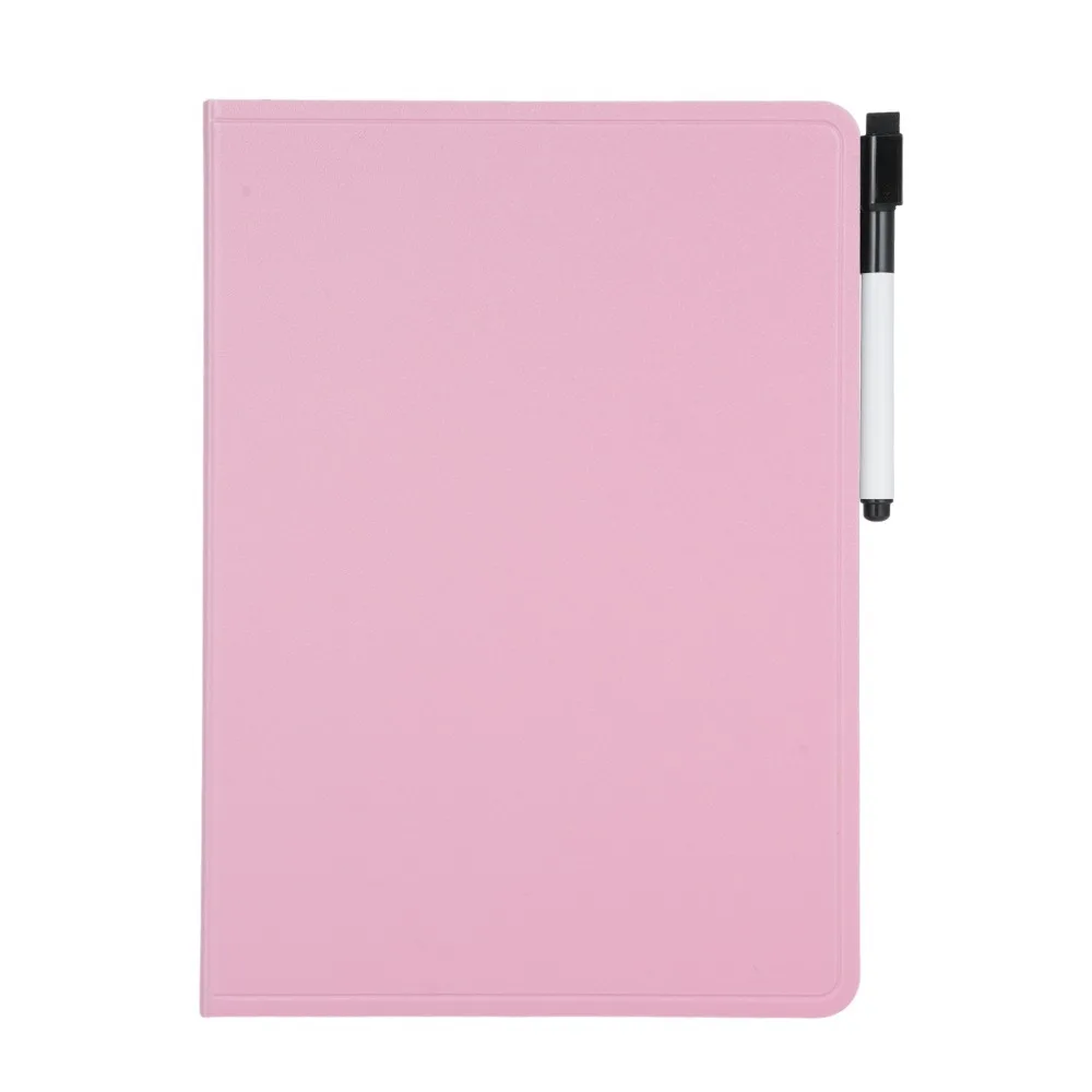 PET Dry Erase Board Double Sided With Foam Eraser Portable Writing Board With Marker Black Cover Double Sided Whiteboard