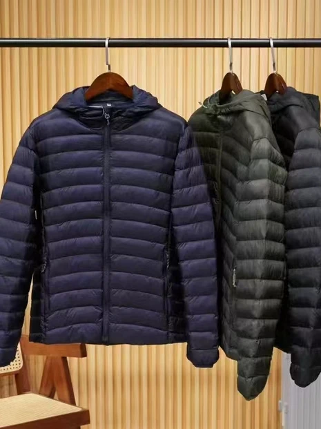 معطف رجالي شتوي خفيف الوزن بغطاء للرأس من القطن Jaet مقاوم للرياح ومقاوم للماء ودافئ وفضفاض من القطن مناسب للشباب ملابس غير رسمية