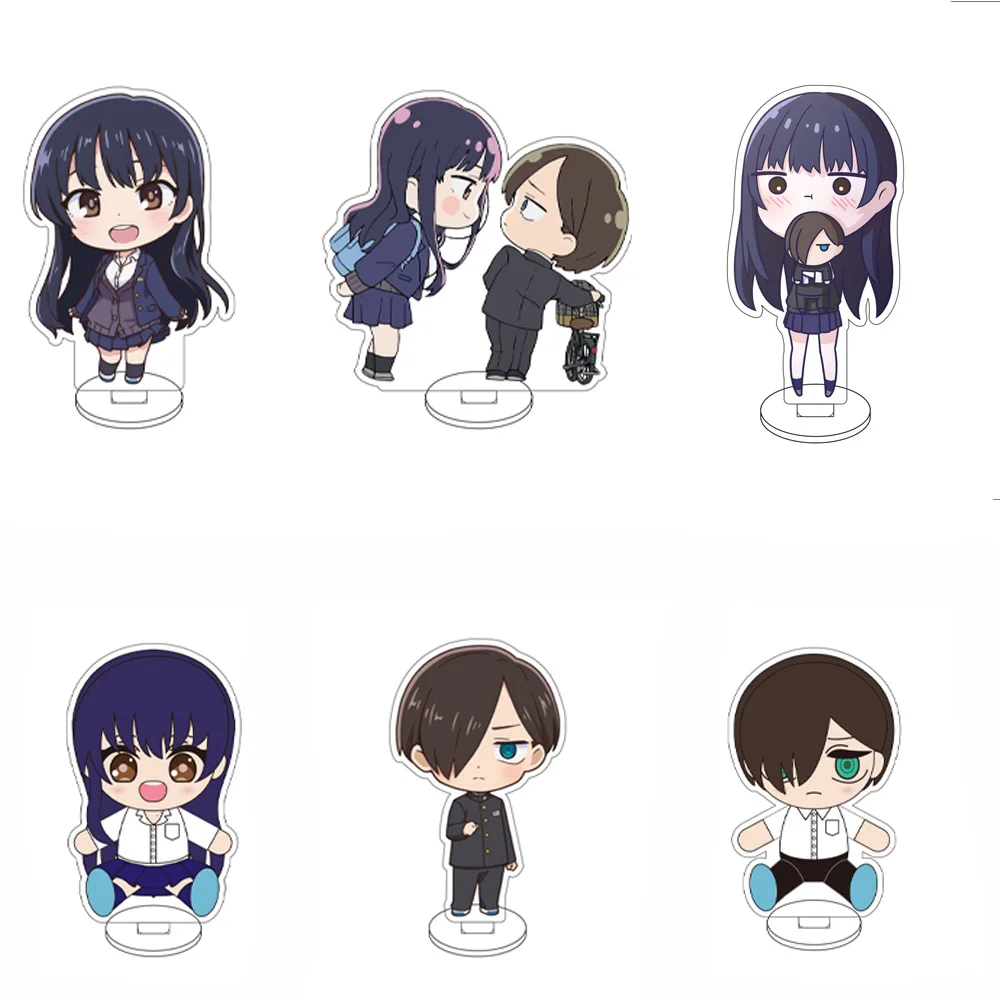 10CM Anime The Dangers In My Heart Figure Stand Model Yamada Anna Cute Desk Decor Standing Sign Gifts