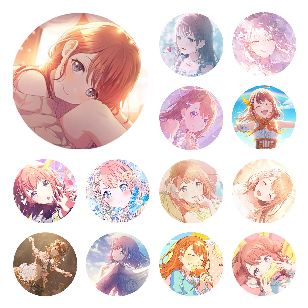 Project SEKAI Anime Hanasato Minori MORE MORE JUMP MMJ 20251225 PJSK 50mm Badge Brooch Pins