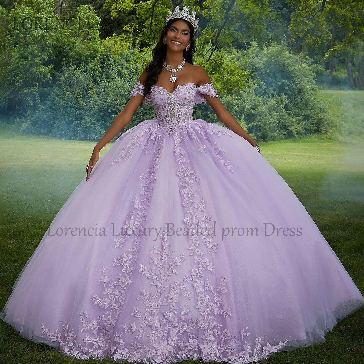 فستان Quinceanera مع زخارف ، دانتيل بدون حمالة ، ثوب كرة مزين بالخرز ، مشد بدون أكمام ، حلو 16 ، رائع ، عرض ، 16 سنة