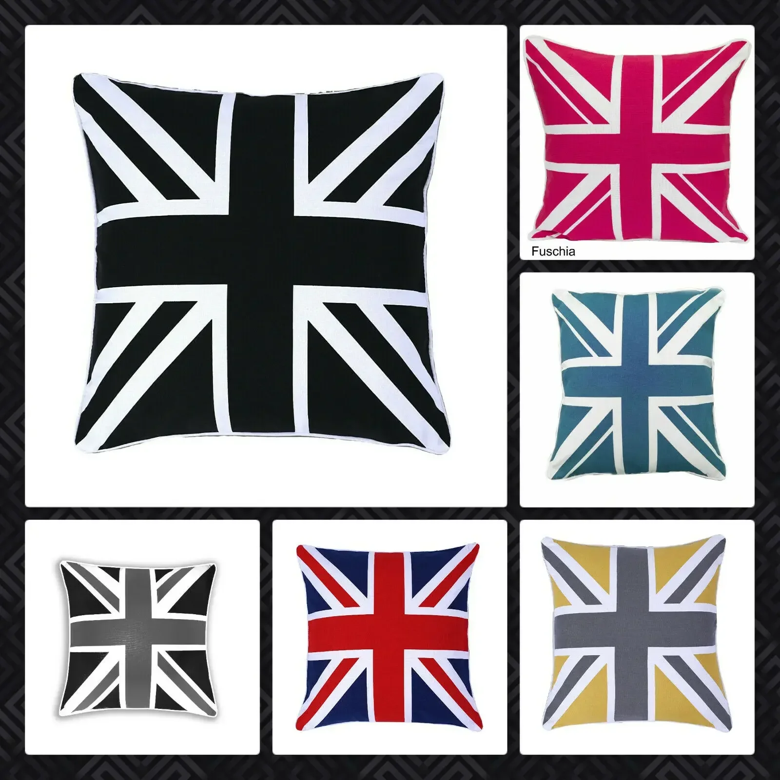 

Union Jack Design Square Pillowcase Home Decor Living Room Sofa Cushion Cover For Bedroom Living Room Office Garden 40x40 60x60