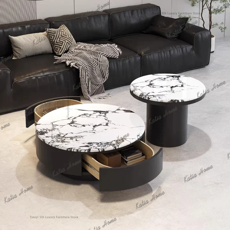 ld Nordic Minimalist Coffee Tables Modern Advanced Living Room Microcrystalline Stone Coffee Table Designer Home Furniture