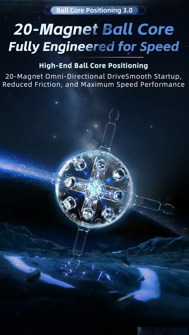 [Picube] MoYu Weilong WRM V11 20M Magic Speed WRM V11 20M Maglev Ball-Core Magic Cloth Version UV 3X3 Speed Cube Magico Puzzle – Detail 8