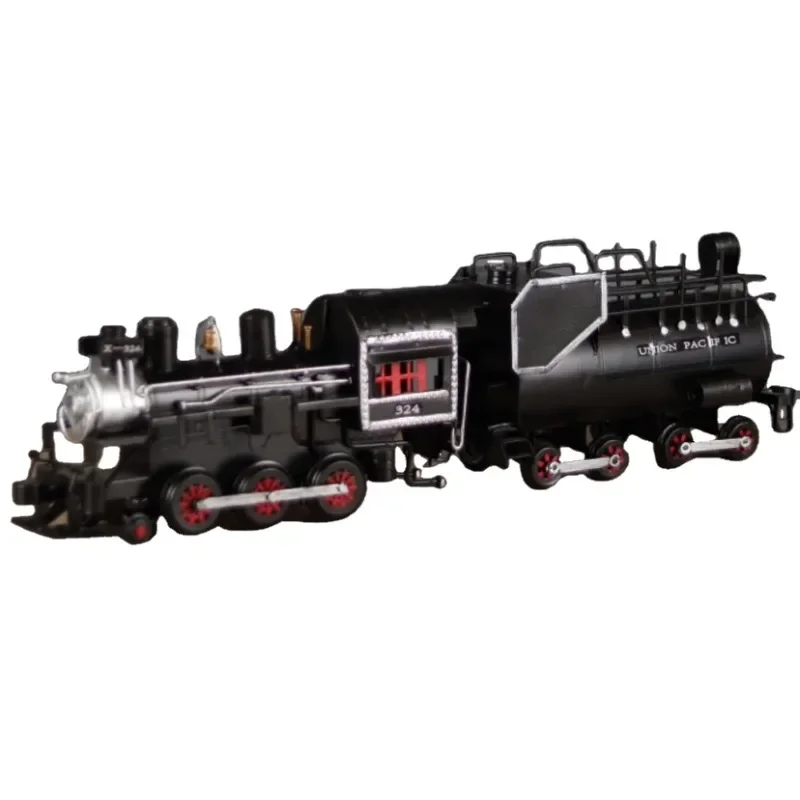 

Retro Christmas Gift Steam engine locomotive toy railway track train model set toys for Kids