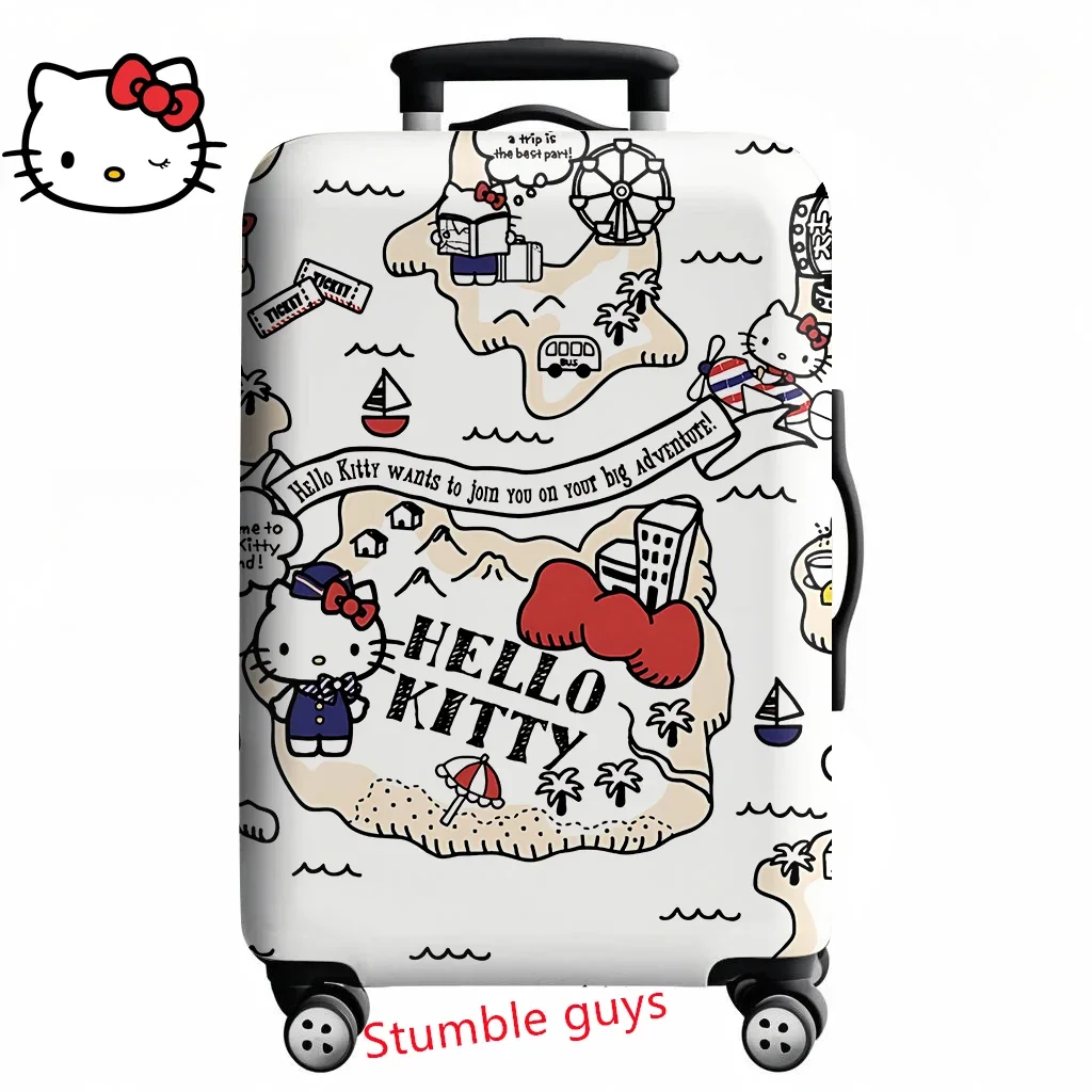 

Anime Kawaii Hello Kitty Luggage Cover Fits 18-32 Inch Suitcases Durable Protector