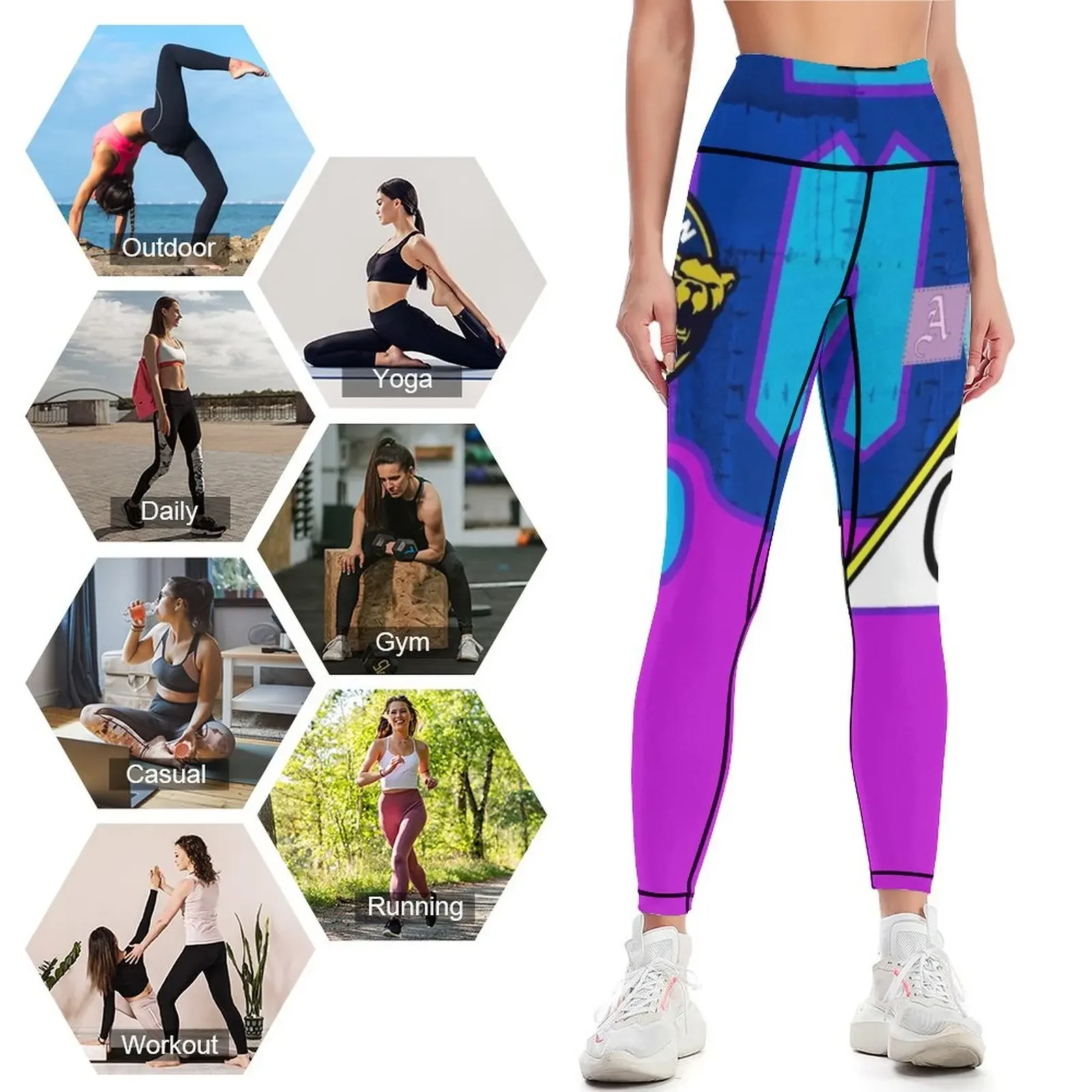 Albie Blue Nation 2021 Leggings Women's fitness Women's sportswear Women's gym harem pants Womens Leggings