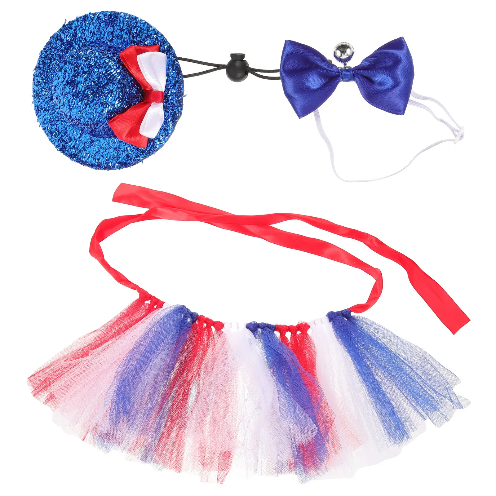 

Pet Skirt Suit Costumes for Dog Independence Day Outfits Clothing with Hat Cute Hats