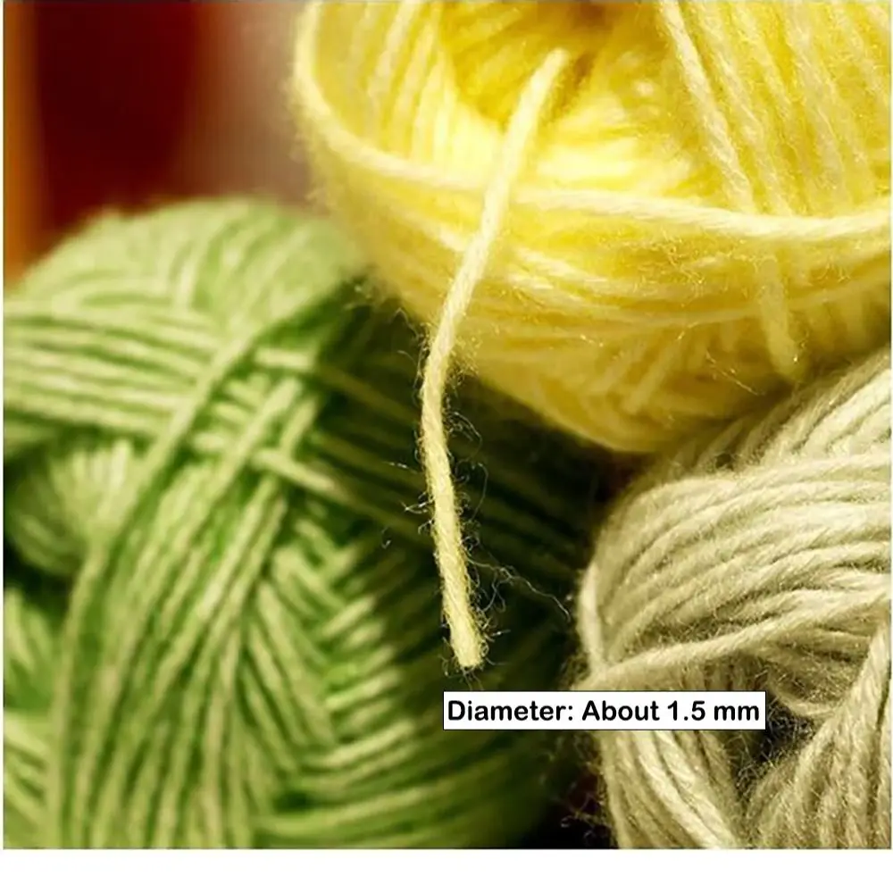 Thick Cotton Wool Yarn Rainbow Color DIY Milk Cotton Rainbow Cotton Yarn Sofa Cushion