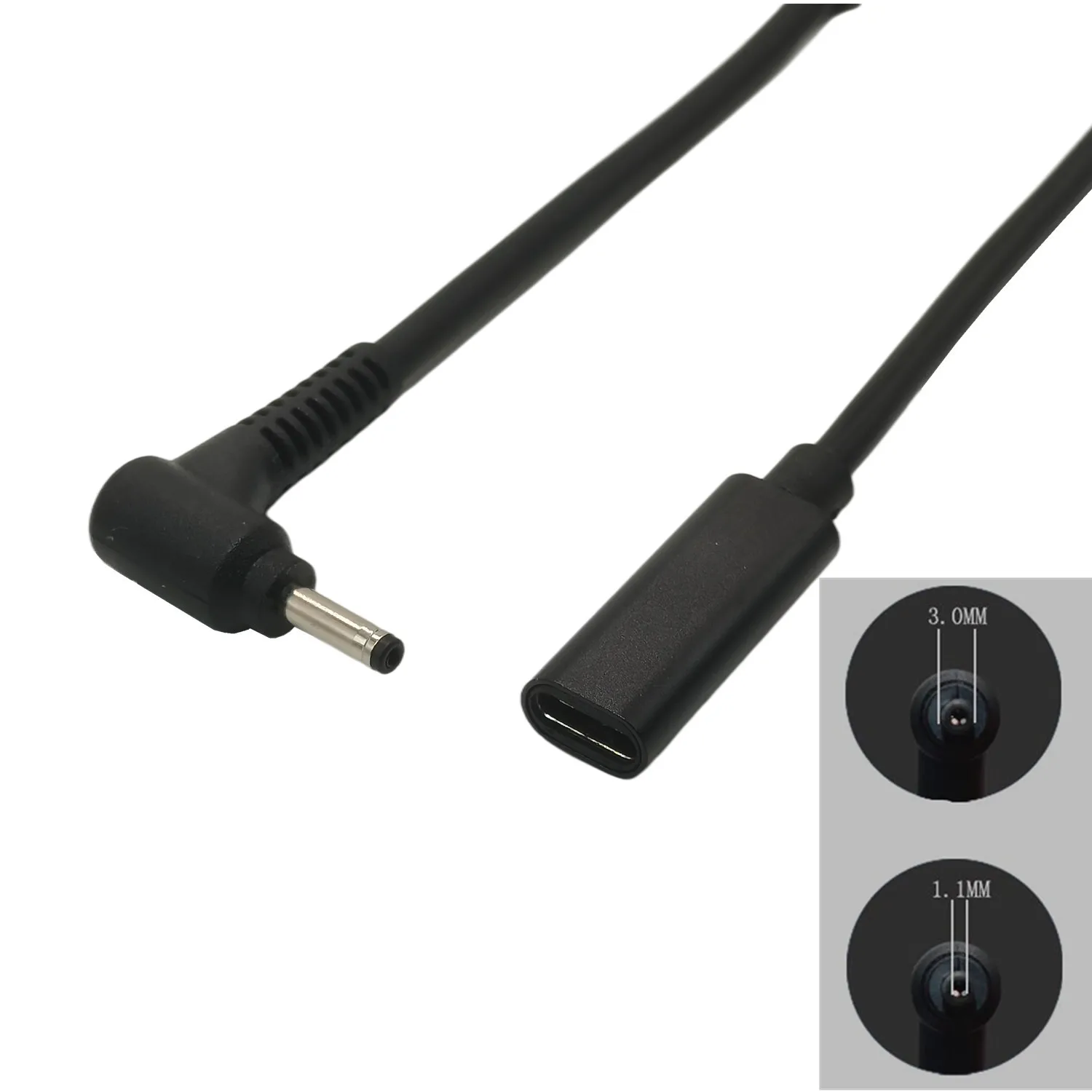 Переходник PD Spoof с гнездом USB Type-C на 2,5x0,7 мм 4,5x3,0 мм 3,5x1,35 мм