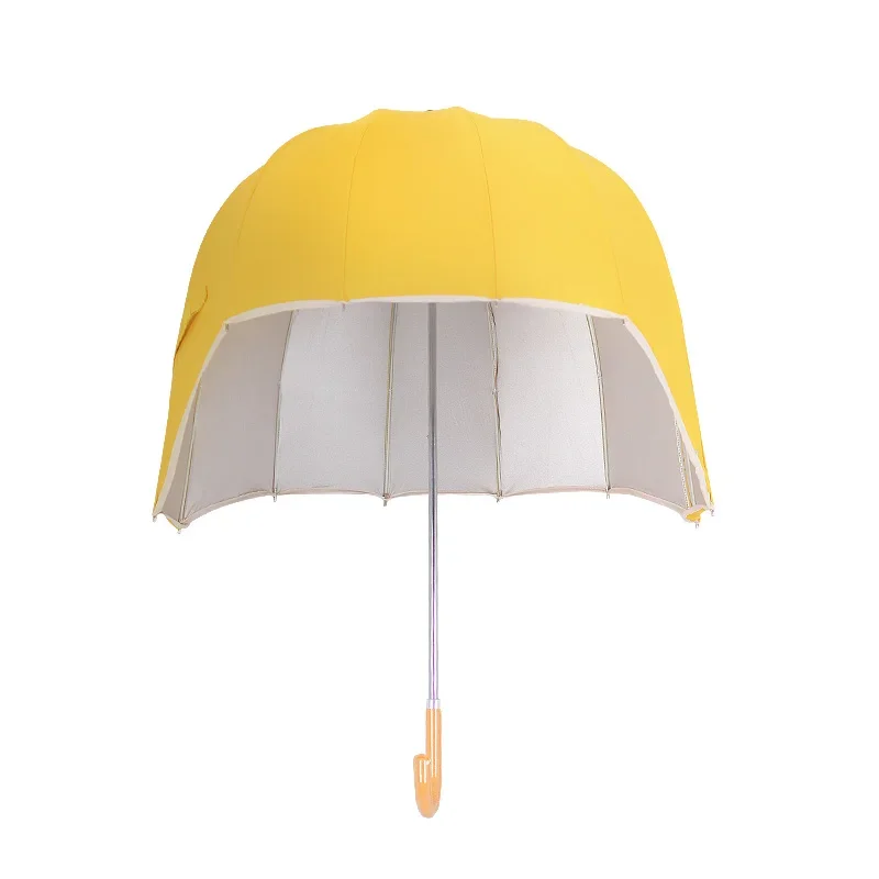 

Creative Children Long Handle Umbrella Sun UV Kids Cartoon Helmet Umbrella Windproof Cute Hat Umbrellas Parapluie Gift