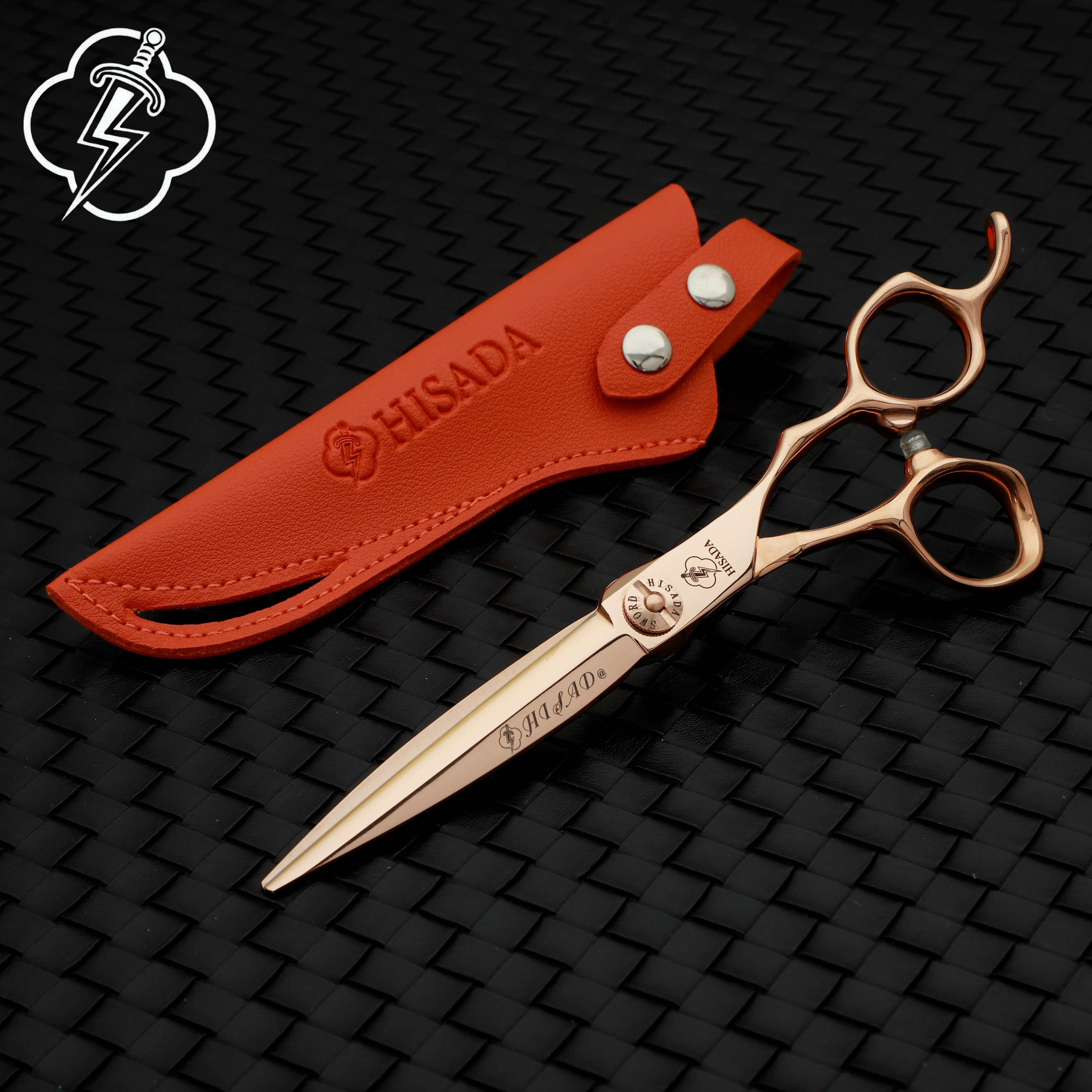 HISADA Hairdressing scissors6.0 6.5 7.0 Inch scissors VG10 material Premium gold Hair cutting professional hairdressing scissors