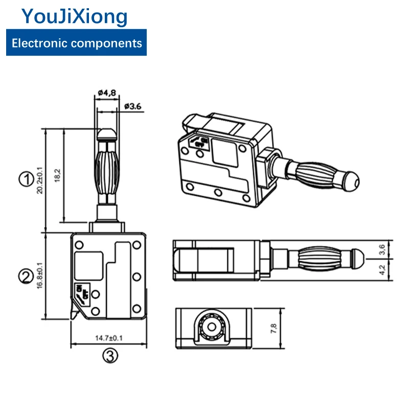 5Pcs 24A Solder-free Banana Plug Nickel-plated Gold-plated Connector Lantern Flower Straight Press Wiring 0.2-4 Mm Square