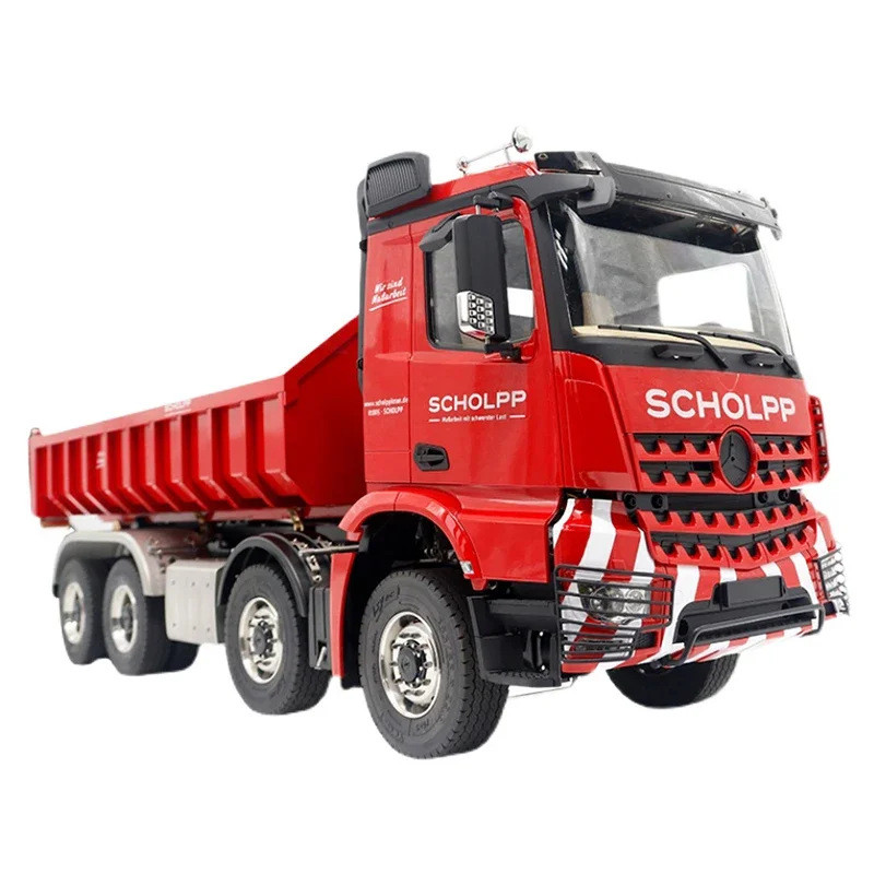 RC 8x8 Dump Truck Model 1/14 Remote Control Engineering Vehicle RTR Rolling mud truckWith Sound and Light Group Model Toy