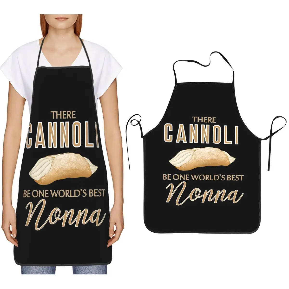

Этот фартук Cannoli Be One Best Nonna, фартук для шеф-повара, приготовления пищи, выпечки, водонепроницаемый нагрудник, кухонный сарафан для уборки для женщин и мужчин