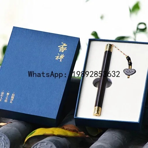

Fg purple sandalwood ruyi golden cudgel fan travel pack incense plug incense box souvenir portable incense box gift box