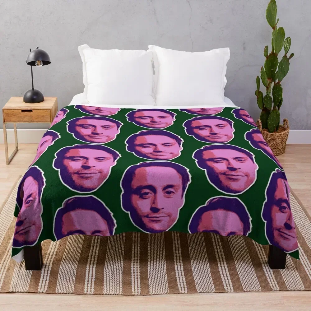 

roman roy, kieran culkin Throw Blanket Fade Resistant Durable Throw Blanket