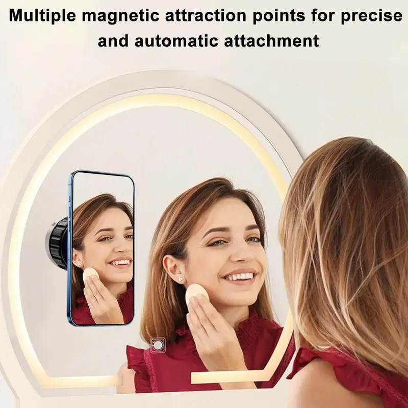 

Wireless Phone Charger For Car Magnetic Cellphone Holder 15W Fast Wireless Charger Interior Mood Light Auto Device For Daily