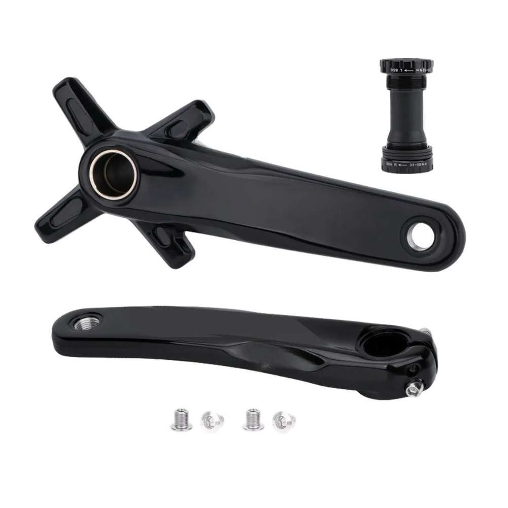 MTB Crankset 170mm 175mm Aluminum Alloy Hollow for forged Crank Arms with 24mm Spindle for Frames Supporting For 68mm 73mm BB