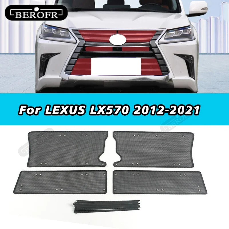 

Stainless Insect Screening Mesh Front Grille Insert Net Water Tank Engine Cover Car Accessories For LEXUS LX570 2012-2021