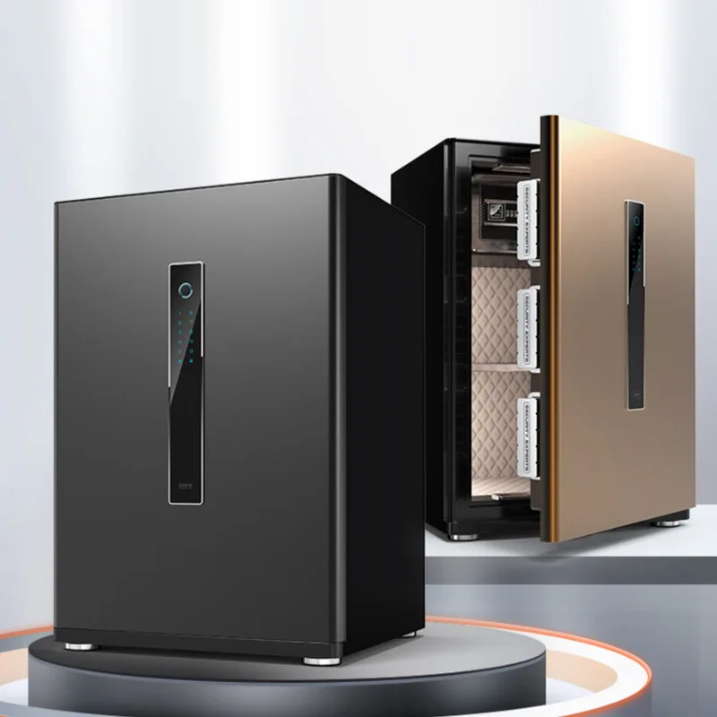 Household 60CM fingerprint anti-theft office all-steel safe mechanical lock small smart view 2