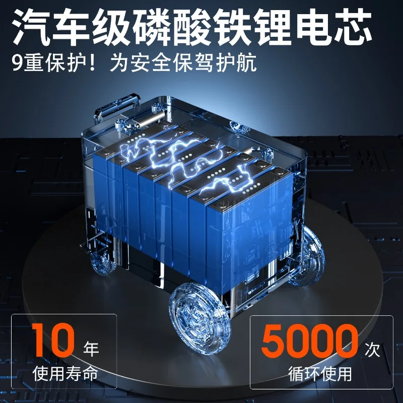 1.5KW Lithium Iron Phosphate outdoor portable power bank, portable battery, booth battery, car camping, large capacity