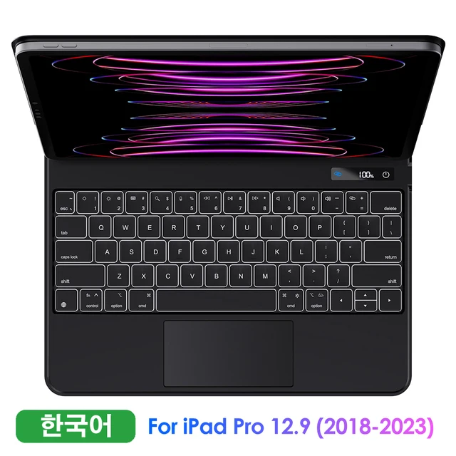 GOOJODOQ Magic Keyboard with LCD Display for iPad Pro 11/ Pro 12 9