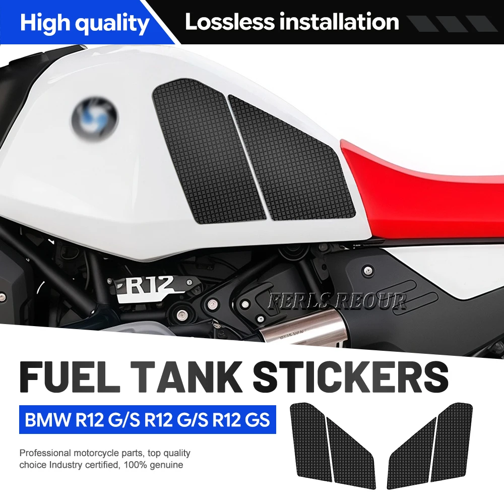Anti-slip Side Tank Pads for R12GS (2025–2026) Motorcycles — Waterproof Accessories for Enhanced Grip and Protection