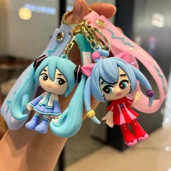 Cartoon Hatsune Miku Keychain Hatsune Hatsune doll pendant car bag Keychain cute little gift cute keychain