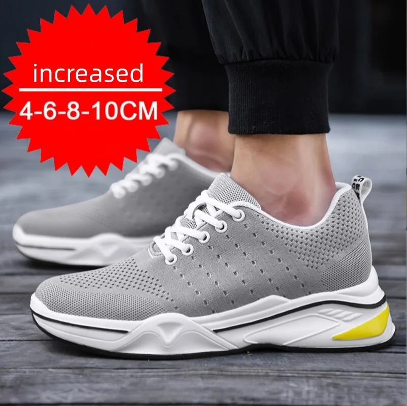 

Fashion Elevator Shoes Men Sneakers Height Increasing Shoes Leisure Sports Casual Taller Shoes Man Increase Shoes Insole 8cm